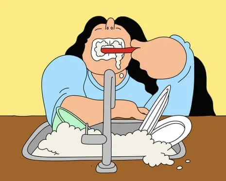 Must Our Roommate Avoid Cleaning Her Teeth at the Kitchen Basin?